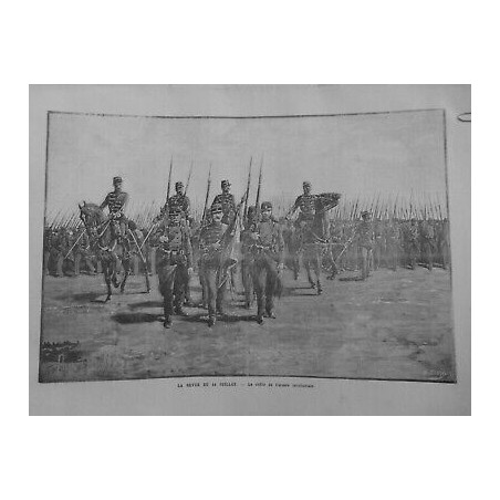 1889 PMI 14 JUILLET REVUE MILITAIRE DEFILE ARMEE TERRITORIALE