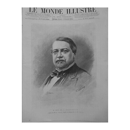 1886 MI M.LEON SAY ACADEMIE FRANCAISE DESSIN M.G.VUILLIER