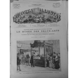 1884 PARIS PRESIDENT REPUBLIQUE VISITE EXPOSITION ARTS DECORATIFS