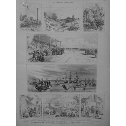 1881 MI CENTENAIRE INDEPENDANCE ETATS UNIS YORKTOWN DESSIN M.HAENEN