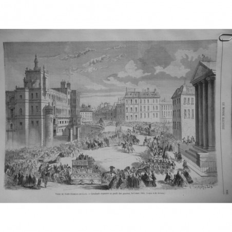 1864 MI SAINT GERMAIN EN LAYE CAVALCADE ORGANISEE PROFIT PAUVRES