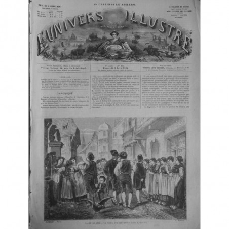 1864 UI FOIRE SERVANTES TABLEAU M. MARCHAL