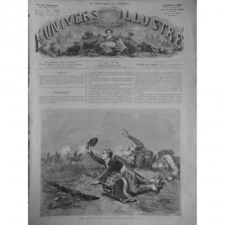 1864 UI VIVE L'EMPEREUR TABLEAU M. DUMARESCQ