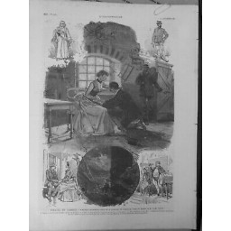 1887 JULES VERNE PIECE ACTES MATHIAS SANDORF THEATRE AMBIGU PARADE TAMBOUR