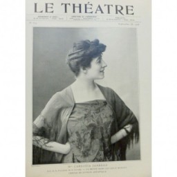 1908 THEATRE BLANCHE TOUTAIN BELLE BETE CARLOTTA ZAMBELLI REVUE DEUX MONDES