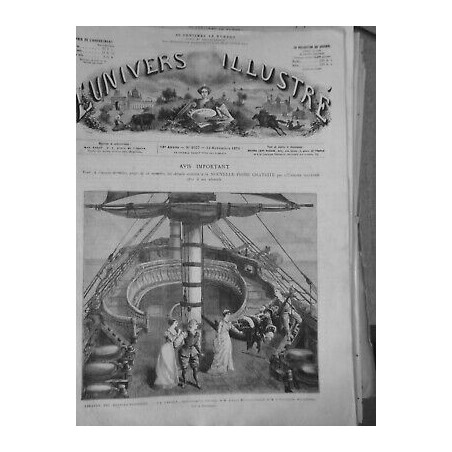 1875 OFFENBACH LA CREOLE OPERA COMIQUE MILLAUD BATEAU PONT