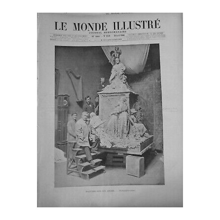 1900 SCULPTEUR FALGUIERE ATELIER ESCABOT MONUMENT