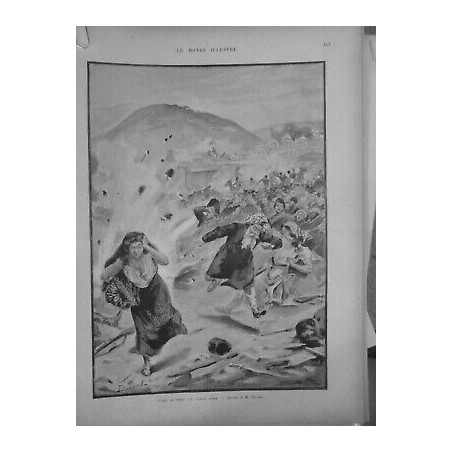 1900 ARMEE RUSSE PRISE HERAT BOMBARDEMENT FUITE HABITANT