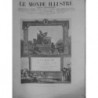 1889 CALENDRIER AMIS CONSTITUTION VIGNETTE DERUCOURT ESTAMPE