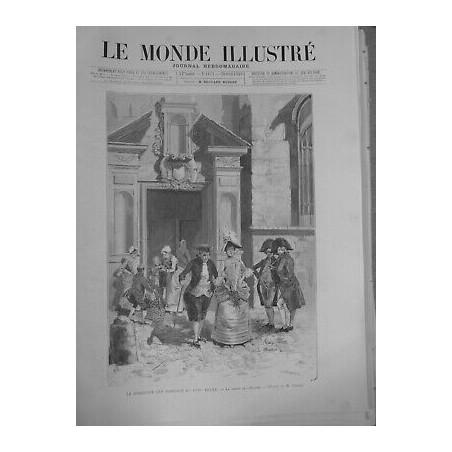 1889 RAMEAUX DIMANCHE SORTIE EGLISE VENTE PANIER BENEDICTION