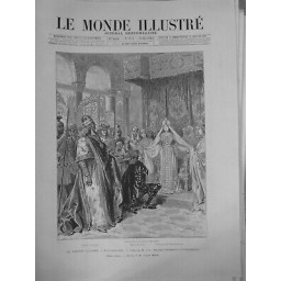 1889 OPERA COMIQUE ESCLARMONDE MASSENET SCENE FINALE