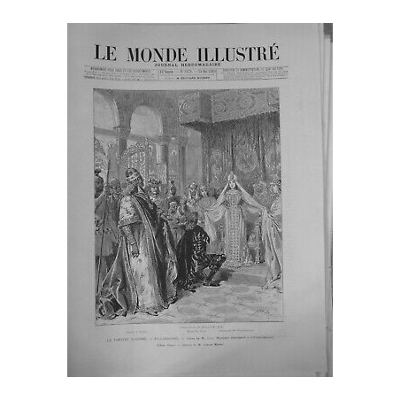 1889 OPERA COMIQUE ESCLARMONDE MASSENET SCENE FINALE