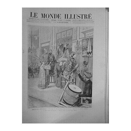 1889 EXPOSITION SCENE ROI DUONG PIECE THEATRE ANNAMITE INVALIDES