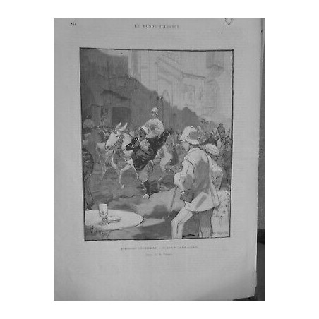 1889 ÂNIER RUE CAIRE TROUPEAU EXPOSITION UNIVERSELLE