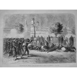 1871 UI EXECUTION COMMUNE JARDIN LUXEMBOURG FUSSILADE CONDAMNÉS