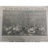 1915 FEMMES VOTE DANEMARK DEFILE PALAIS ROYAL PARLEMENT