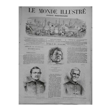 1870 MI GUATEMALA REVOLTE MORT MARECHAL SERAPIO CRUZ FIN GUERRE CIVILE