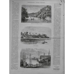 1869 I GUATEMALA RIO DULCE PORT LEVINSGSTON BELIZE