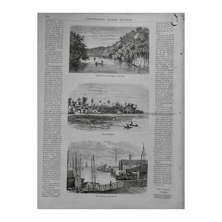 1869 I GUATEMALA RIO DULCE PORT LEVINSGSTON BELIZE