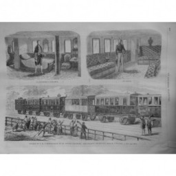 1869 JI VOYAGE WAGONS IMPERIAUX DESSIN J. GAILDRAU