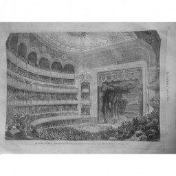 1869 JI THEATRE LYRIQUE DON QUICHOTTE DESSIN EUGENE MOREAU