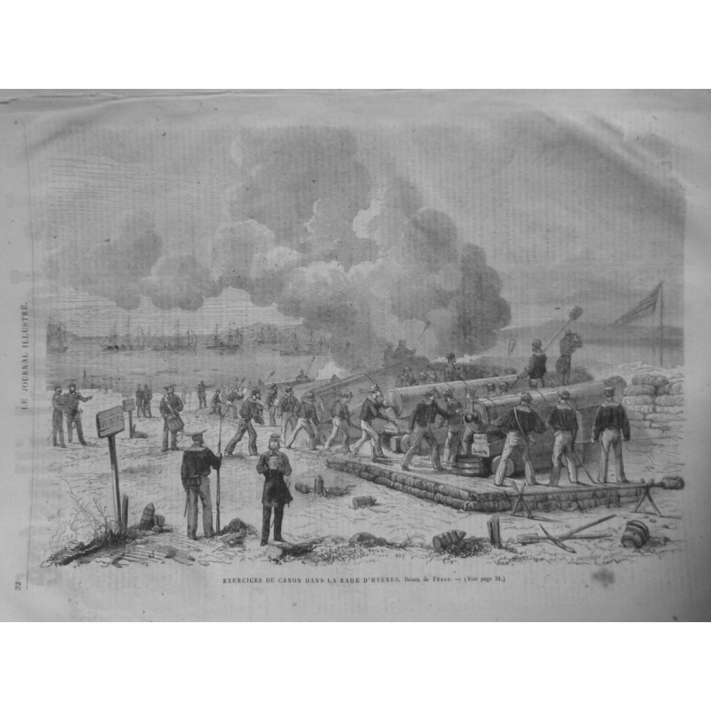 1869 JI EXERCICES CANON RADE HYERES DESSIN FERAT