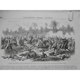 1867 I PARAGUAY GUERRE COMBAT PARU HUE CHARGE CAVALERIE GENERAL ANDRADE NEVES