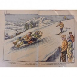 1936 LP SPORT HIVER SKI SATION MEGEVE CHAMONIX BOBSLEIGH LUGE