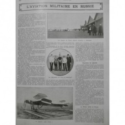 1912 MI AVIATION MILITAIRE RUSSIE ECOLE SEBASTOPOLE INSTRUCTEUR