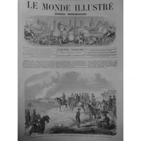 1862 MI PREMIERS ESSAIS TELEGRAPHIE STATEGIE MILITAIRE CAMP CHALONS