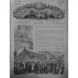 1862 UI INAUGURATION CHEMINS FER MOUCHARD DEJEUNER VERRIERES SIUSSES