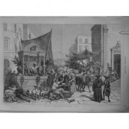 1862 UI RUE NAPLES DESSIN M.FERROGIO