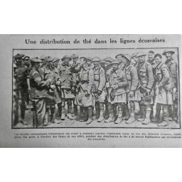 1916 E THE ARMEE HIGHLANDER DISTRIBUTION BOISSON CHAUDE TRANCHEE