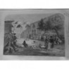 1866 EMPIRE OTTOMAN TRUQUIE COMBATS BELIERS KHAN PERSAN DESSIN M.C.LALLEMAND