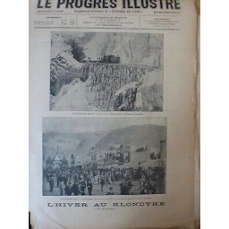 1901 HIVER KLONDYKE DAWSON CITY VISITE COMTE MINTO GOUVERNEUR CANADA