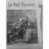 1898 SUICIDE FAMILLE ENFANTS FILLETTE MALTRAITEE 2 JOURNAUX