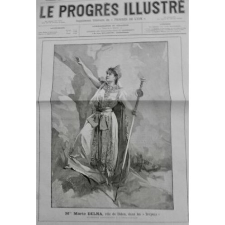 1892 PI ULYSSE ODYSSEE TROIE MARIE DELNA TROYENS THEATRE