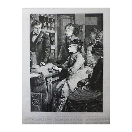 1876 FEMMES CROISADE FAVEUR MODERATION VENTE ALCOOL