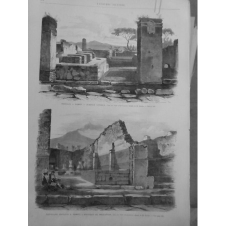 1868 1879 POMPEI BOUTIQUE BOULANGERIE AUBERGE 18 EME CENTENAIRE 3 JOURNAUX