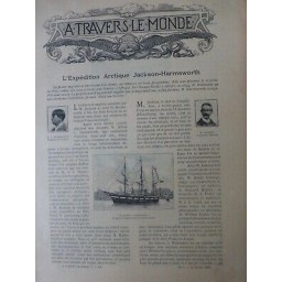 1895 EXPLORATEURS POLE NORD SUD EXPEDITION ARCTIQUE JAACKSON HARMSWORTH