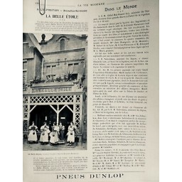 1910 VM BRUXELLES KERMESSE LA BELLE ETOILE AUBERGE TAVERNE SERVEUSE COSTUME