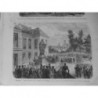 1872 UI PERSONALITE INAUGURATION STATUE RONSARD SQUARE MUSEE CROQUIS M.L.MOULIN