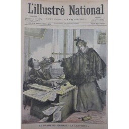 1898 FUSIL REVOLVER DRAME JOURNAL LANTERNE REDACTEUR PARIS CAPE BUREAU