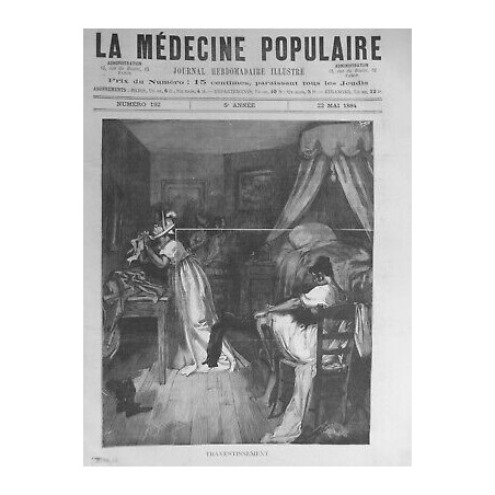 1884 FEMME FEMINISME FLAPPERS TRAVESTISSEMENT