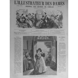 1863 FEMME FEMINISME FLAPPERS SORTIE COUVENT MME SCHNEIDER