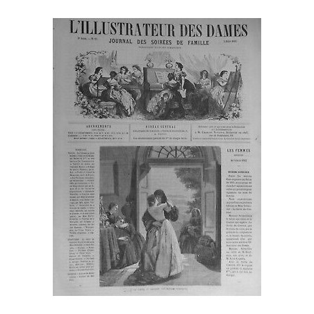 1863 FEMME FEMINISME FLAPPERS SORTIE COUVENT MME SCHNEIDER