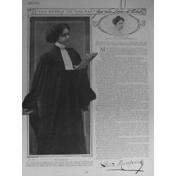 1910 FEMME FEMINISME AVOCATE MLLE MIROPOLSKY