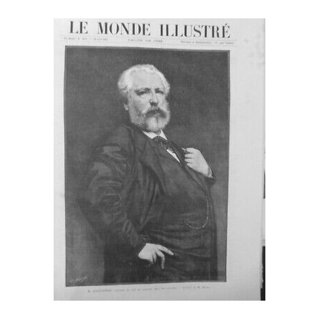 1889 PERSONNALITE M.BOUGUEREAU PRESIDENT JURY PEINTURE GRAVURE M.BAUDE