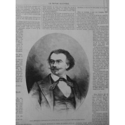 1869 MI PERSONNALITE TONY REVILLON CRONIQUEUR PETITE PRESSE ROMANCIER