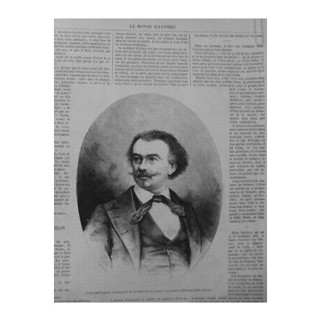 1869 MI PERSONNALITE TONY REVILLON CRONIQUEUR PETITE PRESSE ROMANCIER